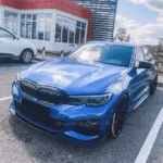 For 2019-2022 BMW 3 Series G20 Gloss Black Front Bumper Lip Spoiler - Image 12