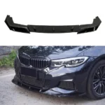 For 2019-2022 BMW 3 Series G20 Gloss Black Front Bumper Lip Spoiler