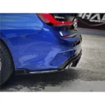 Fits 2019-2022 BMW 3 Series G20 Gloss Black Rear Diffuser with Rear Corner Splitter - Image 8