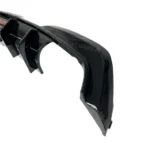 Fits 2019-2022 BMW 3 Series G20 Gloss Black Rear Diffuser with Rear Corner Splitter - Image 2
