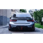 Fits BMW 3 Series G20 LCI 330i M-Sport 2023-2024 Gloss Black Rear Diffuser with LED Light - Image 13