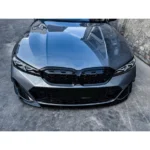 For 2023-2024 BMW 3 Series G20 LCI Gloss Black Front Bumper Lip Spoiler - Image 14