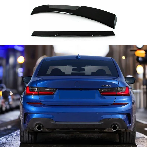 G20wing_07ed646b-d62f-4180-b0e6-ef92f3f0d5ef.webp Fit 2019-2022 BMW 3-Series G20 2019-2022 MP Style Roof Window Trunk Spoiler Wing (Gloss Black) - Image 1