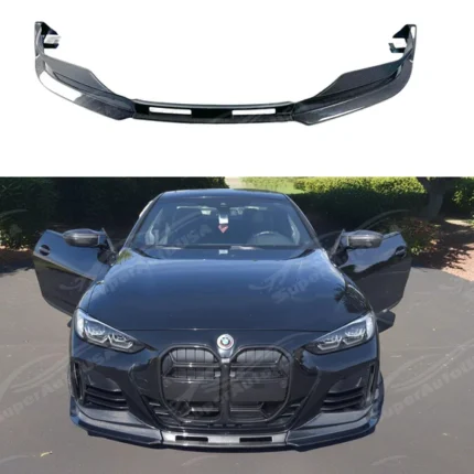 Fits 2021-2025 BMW G22/G23 430i/M440i CSL Style Real Carbon Fiber Front Lip Spoiler