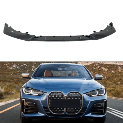 Fits 2021-2024 BMW G22/G23 430i/M440i CS Style Carbon Fiber Print Front Lip Spoiler