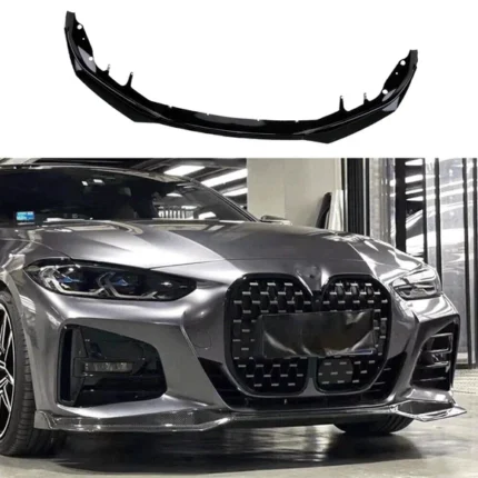 Fits 2021-2024 BMW G22 G23 430i M440i MP Style Gloss Black Front Lip Spoiler