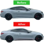 Fits 2021-2024 BMW 4 Series G22 G23 430i Gloss Black Side Skirts - Image 10