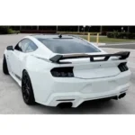Fit 2024-2025 Up Ford Mustang Dark Horse Style Rear Spoiler W/ Gurney Flap - Image 3