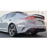 Fits Stinger 2018-2023 Ceramic Silver Metallic Scorpion GT Rear Spoiler Wing - Image 12