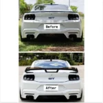 Fit 2024-2025 Up Ford Mustang Dark Horse Style Rear Spoiler W/ Gurney Flap - Image 5