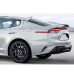 Fits Stinger 2018-2023 Ceramic Silver Metallic Scorpion GT Rear Spoiler Wing - Image 14