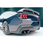 Fit 2024-2025 Up Ford Mustang Dark Horse Style Rear Spoiler W/ Gurney Flap - Image 9