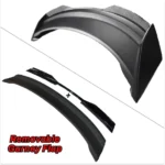 Fit 2024-2025 Up Ford Mustang Dark Horse Style Rear Spoiler W/ Gurney Flap - Image 11