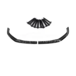 Fits 2021 2022 BMW G30 530i 540i M550i M-Sport FD Style Front Lip Spoiler Splitters (Gloss Black) - Image 4