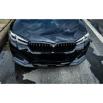 Fits 2021-2023 BMW 5 Series G30 530i 540i M550i M-Sport Gloss Black Front Lip Spoiler - Image 4