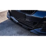 Fits 2021-2023 BMW 5 Series G30 530i 540i M550i M-Sport Gloss Black Front Lip Spoiler - Image 10