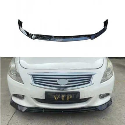 For 2008-2013 Infiniti G37 G25 Front Bumper Splitter Spoiler Lip (Gloss Black)