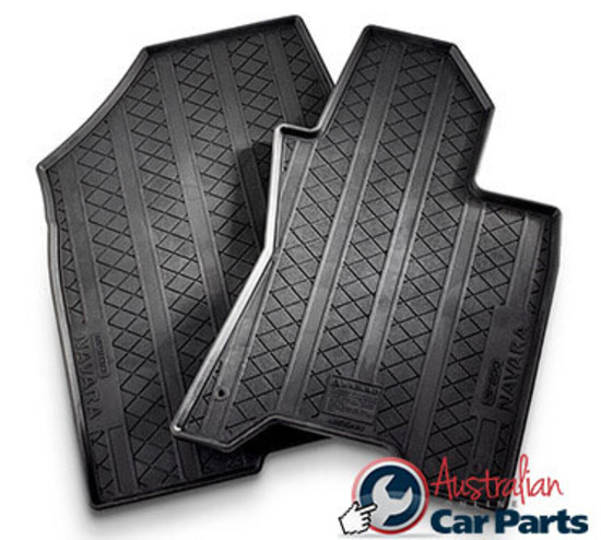 G49014KE1BAU.jpg Rubber Mats suitable for Nissan Navara D23 Auto Front 2015-2016 DC KC Genuine New - Image 1