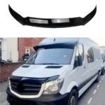 For 2019-2024 Mercedes Sprinter W907 Gloss Black Hood Bug Stone Deflector