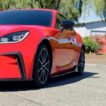 Fits 2022-2024 Toyota GR86 BRZ Black PU Side Body Skirts Extension - Image 3