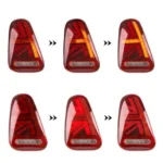 Fits 2001-2006 Mini Cooper R50 R53 LED Tail Light E-Mark Sequential Assembly - Image 8