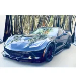For 2014-2019 Corvette C7 Z06 Stage 3 Front Lip Splitter + Side Winglets Gloss Black - Image 6