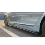 Fits 2021-2025 BMW 4 Series G22 G23 430i M440i 440i Gloss Black Side Body Skirts - Image 15