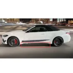 Fits 2021-2024 BMW 4 Series G22 G23 430i Gloss Black Side Skirts - Image 5