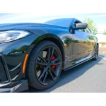 Fits 2021-2025 BMW 4 Series G22 G23 430i M440i 440i Gloss Black Side Body Skirts - Image 4