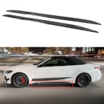 Fits 2021-2024 BMW 4 Series G22 G23 430i Gloss Black Side Skirts - Image 11