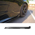 Fits 2021-2025 BMW 4 Series G22 G23 430i M440i 440i Gloss Black Side Body Skirts - Image 13