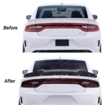 Fit 2015-2023 Dodge Charger Gloss Black Rear Wickerbill Spoiler Add-on Decklid Flap - Image 5