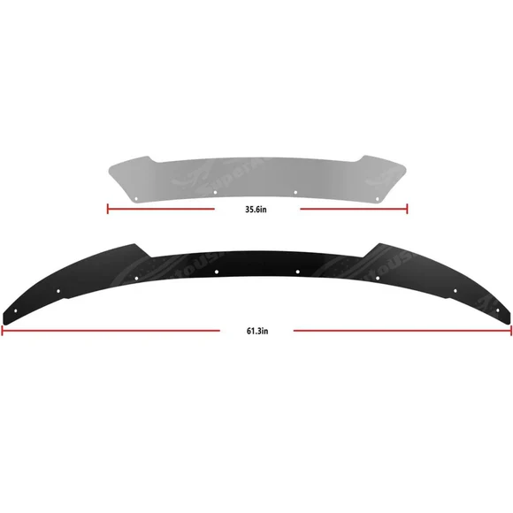 Fit 2015-2023 Dodge Charger Gloss Black Rear Wickerbill Spoiler Add-on Decklid Flap - Image 7