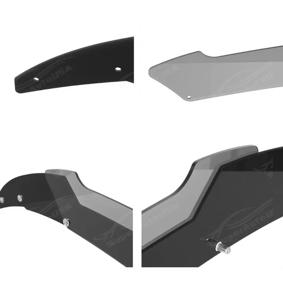 Fit 2015-2023 Dodge Charger Gloss Black Rear Wickerbill Spoiler Add-on Decklid Flap - Image 11