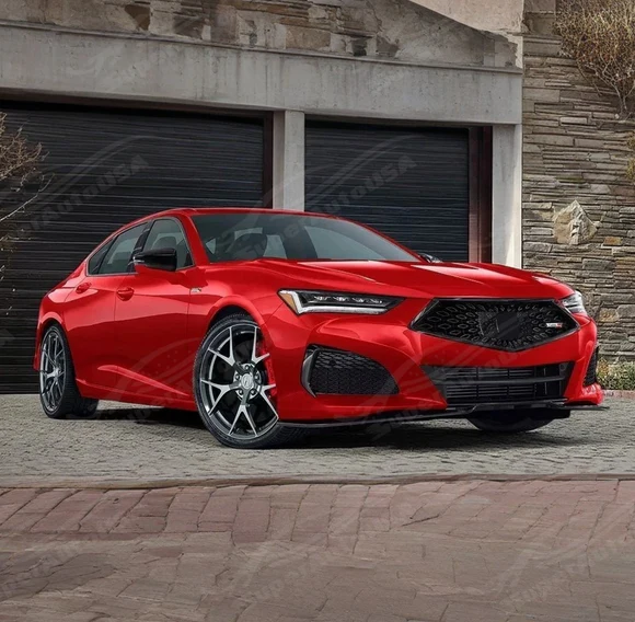 Fits Acura TLX 2021-2025 Type S Style PU Front Lower Bumper Splitter Lip Spoiler - Image 3