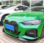 Fits BMW 2021-2024 G22 G23 430i M440i Carbon Fiber Print Front Bumper Lower Lips - Image 6