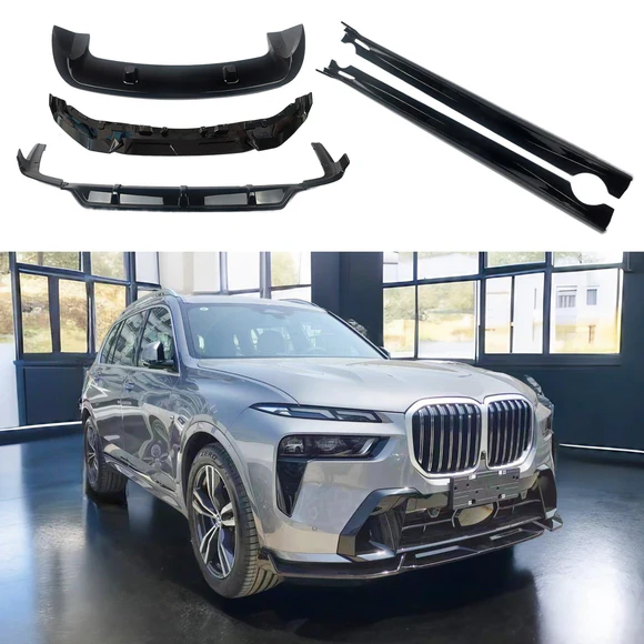 Fits 2023-2025 BMW G07 X7 LCI Gloss Black M Performance Style Full Body Kit - Image 1