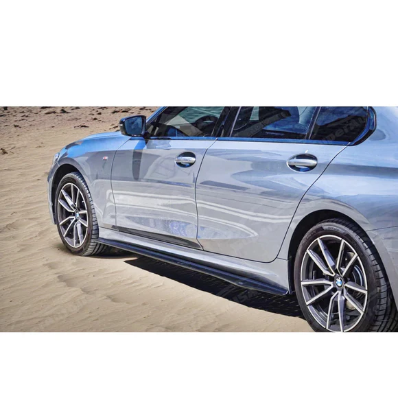 Fit 2019-2025 BMW 3 Series G20 M330i M340i M Sport Side Body Skirt Splitter Under Spoiler Rocker Panel Bottom Extension Lip - Image 7