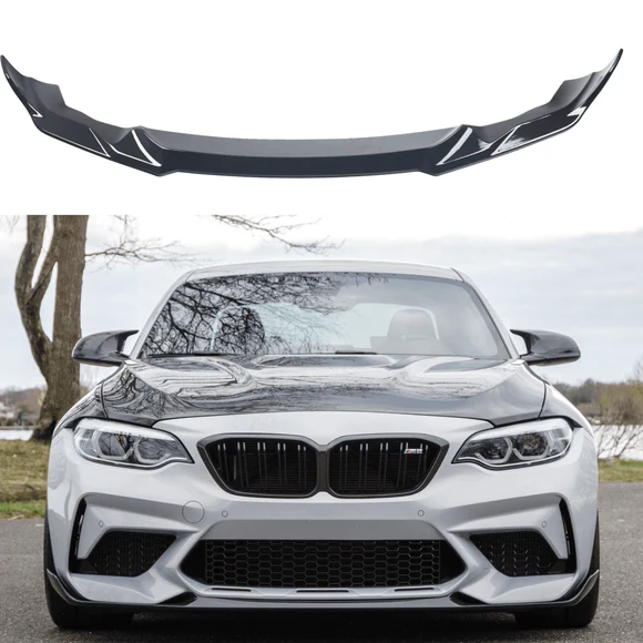 Group49_92262bdb-2069-45b6-bca0-45507922945c.webp Fits 2019-21 BMW F87 M2 CS Style Front Bumper Lip Splitter - Image 1