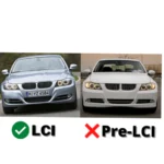 Fits 05-08 BMW E90 3-Series 4Dr Sedan Gloss Black OE Style Front Lip Splitters - Image 5