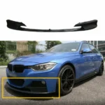 Fits 2012-2018 BMW F30 3 Series M Style Front Bumper Lip Body Kit Gloss Black 2pcs