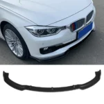 Fits 2013-2018 BMW F30 F31 3-SERIES Sedan Base Front Bumper Lip (Gloss Black) - Image 3