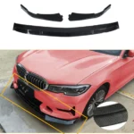 For 2019-2022 BMW 3 Series G20 G21 Base Front Bumper Lip Spoiler (Carbon Fiber Print)