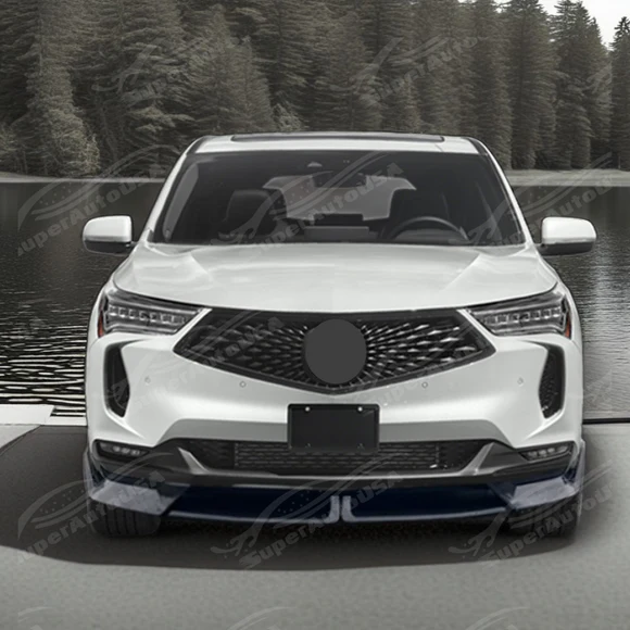 Black Front Bumper Splitters for Acura RDX (2022-2025) - Image 4