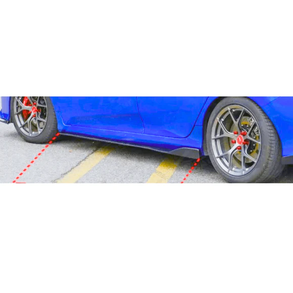 Carbon Fiber Print Side Skirts Extension Fits BMW 2000-2025 All Year Model - Image 10