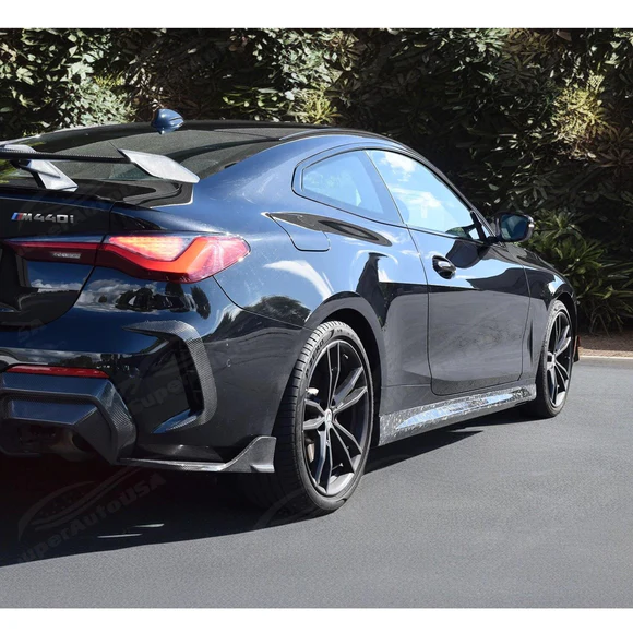 Fits 2021-2025 BMW 4 Series G22 G23 430i M440i Forged Carbon Fiber Side Body Skirts - Image 3
