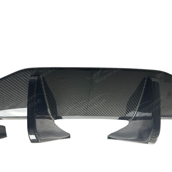 Real Carbon Fiber Rear Bumper Lower Diffuser Spoiler Fit Chevrolet Corvette (C8) 2020-2025 - Image 4