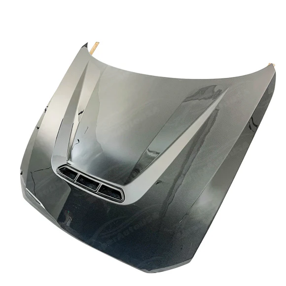 For 16-21 BMW M2 F87 CS Style Real Carbon Fiber Front Vented Hood Panel - Image 3