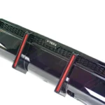 Fits 2019-2024 BMW X5 G05 Gloss Black Rear Diffuser Bumper lip with LED Break Light & Corner Splitters - Image 13