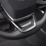 Fits Toyota Highlander 20-24 Carbon Fiber Print Steering Wheel Control Panel Cover Trim - Image 2